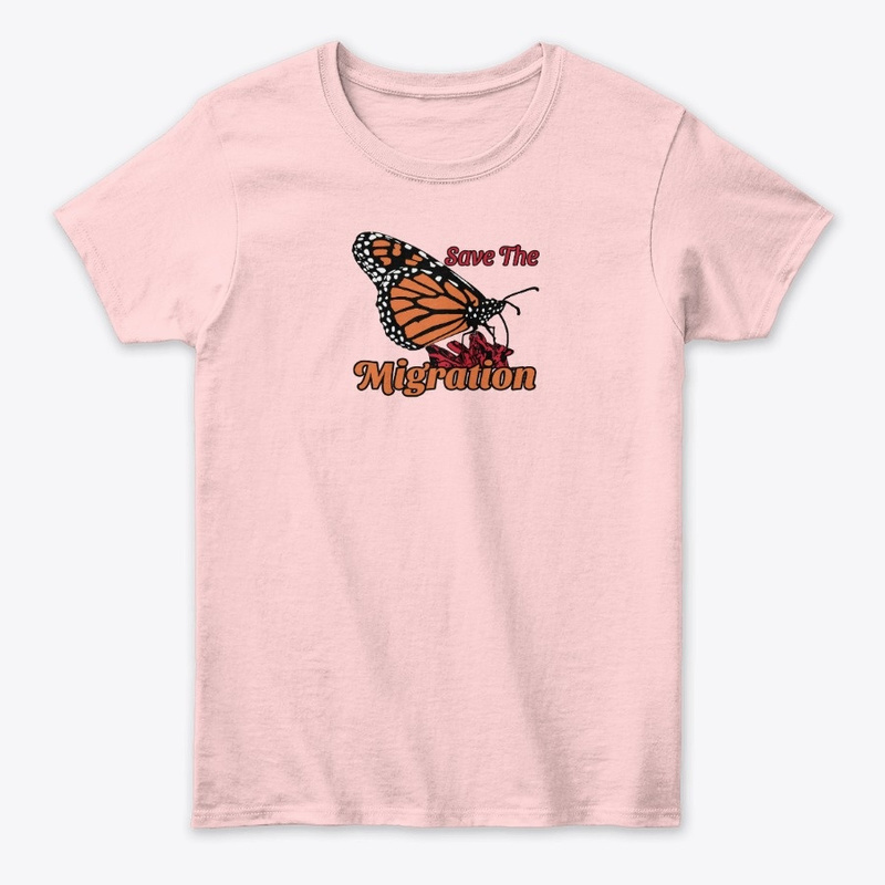 save the monarch butterfly migration women's t-shirt